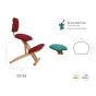 Składane krzesło ergonomiczne Ecopostural S2105