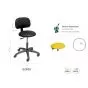 Ecopostural taboret obrotowy z oparciem Ecopostural S2609