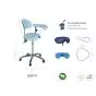 Ecopostural DERBY taboret z chromowaną podstawą i oparciem Ecopostural S5674