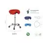 Ecopostural DERBY taboret z chromowaną podstawą Ecopostural S4670