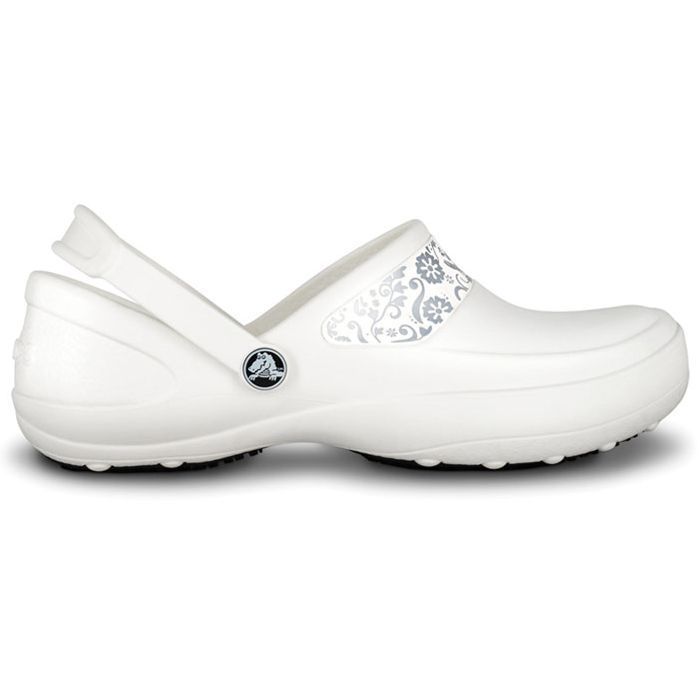 Crocs Merci Chodaki Crocs Mercy Work biało-srebrne w cenie 0,00 zł