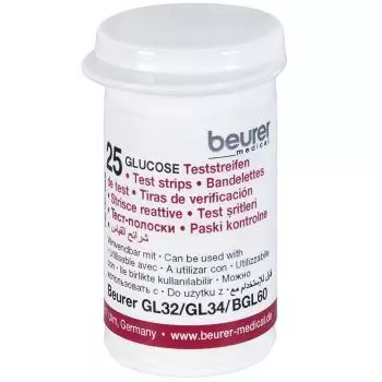 50 pasków testowych do glukometrów Beurer GL32, GL34 i BGL60