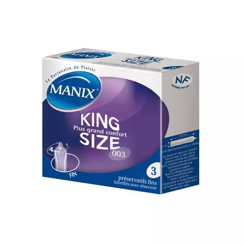 3 prezerwatywy Manix King Size