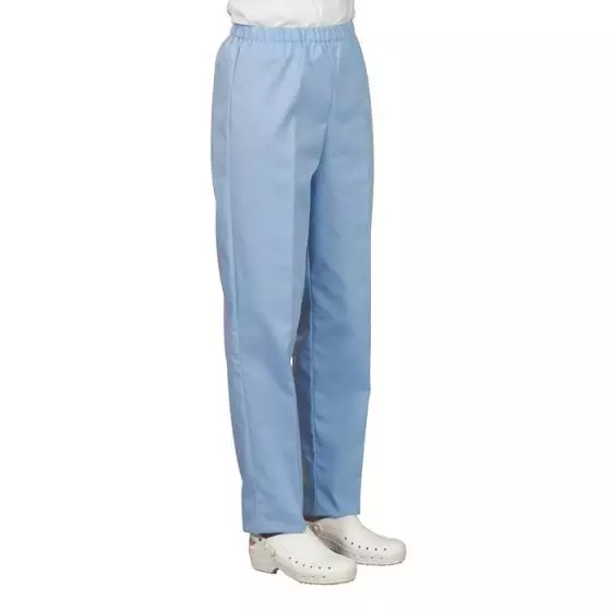 Spodnie medyczne unisex Pliki błękitne Mulliez